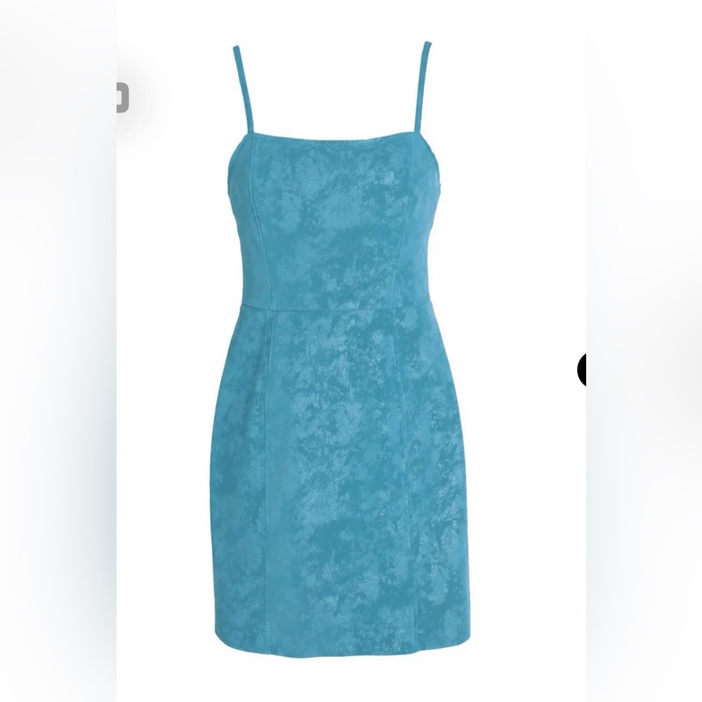 NWOT Topshop Faux Leather Mini Bodycon Dress (8) - Picture 2 of 9